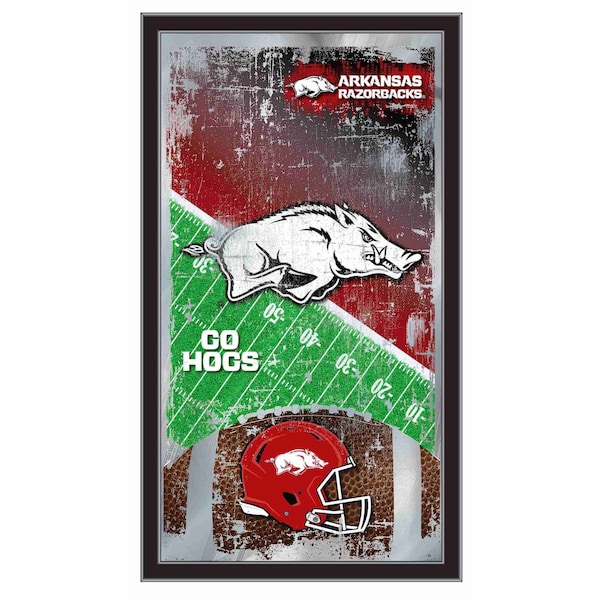 Arkansas 15" x 26" Football Mirror