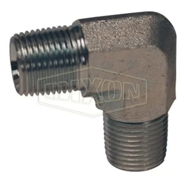 Hydraulic Elbow, 1-11-1/2 Nominal, Male NPTF, Carbon Steel, Domestic