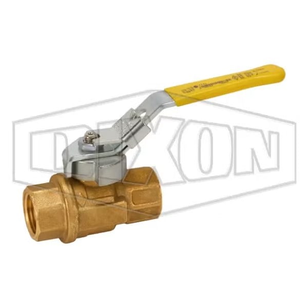 FBLV Imported Ball Valve, 1/2 in Nominal, FNPT End Style, Brass Body, PTFE Seat/Seal/Thrust Washer S