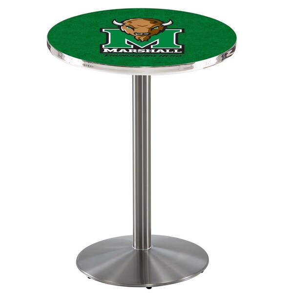 36" Stainless Steel Marshall Pub Table, 36" dia. Top