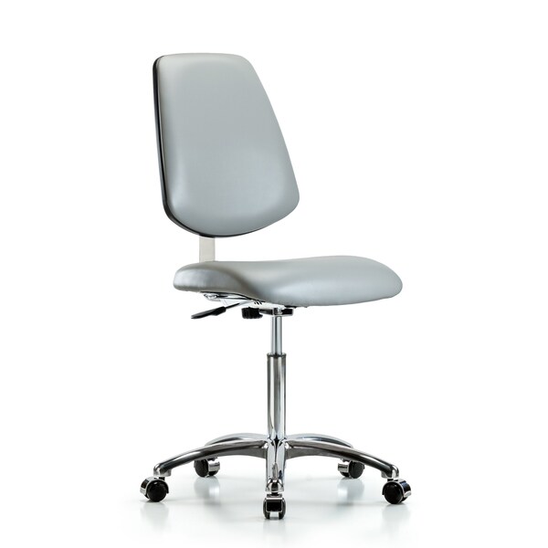 Clean Room Chair 22" to 29" Height, Vinyl, Dove