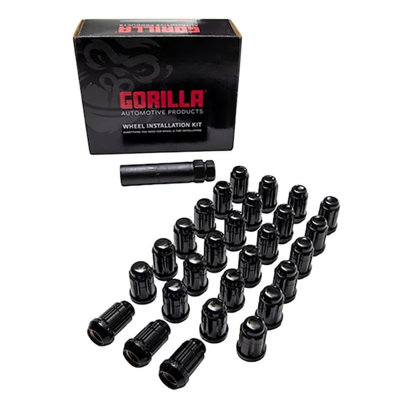 6 Lug Kit 12 Millimeter X 15 Thread Size 60 Degree Conical Spline Drive Acorn 6 Spline Tool