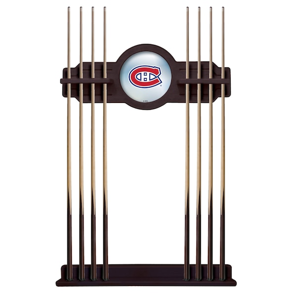 Montreal Canadiens Cue Rack in English Tudor Finish