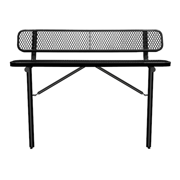 Bench/Back, Ingroud Mount, 6ft., Black