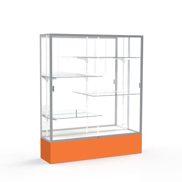 Spirit Floor Display Case 60x72x16, Mirror, Satin