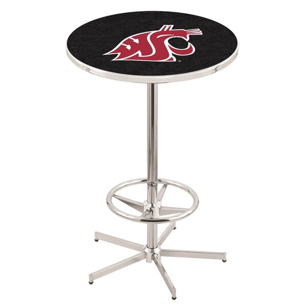 42" Chrome Washington State Pub Table, 36" dia. Top