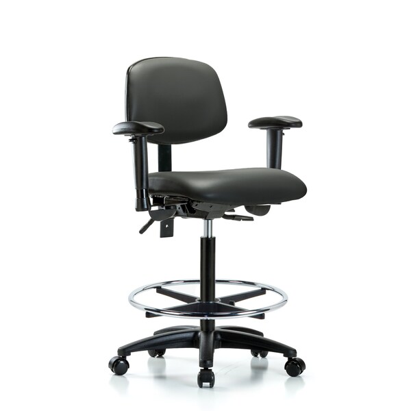 Vinyl Chair, Vinyl, Adjustable Arms