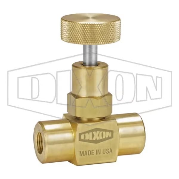 BRASS FEM-TO-FEM MINI NEEDLE VALVE