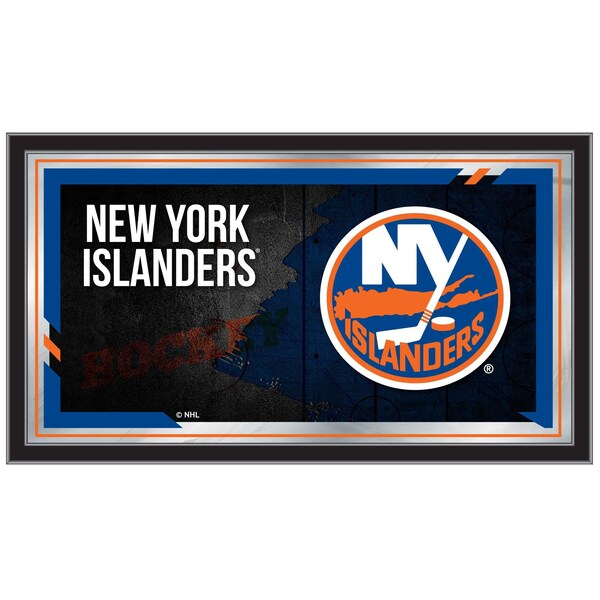 New York Islanders 15" x 26" Hockey Collector Mirror by Holland Bar Stool Company