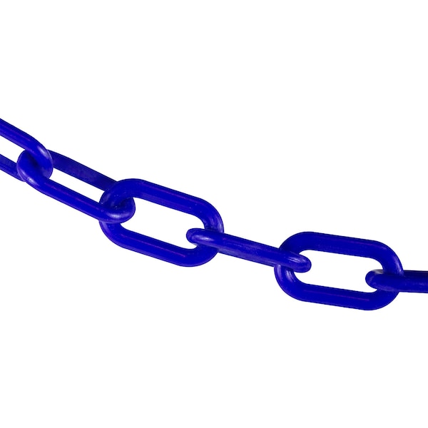 2" x 100' Traffic Blue Plastic Safety Chain