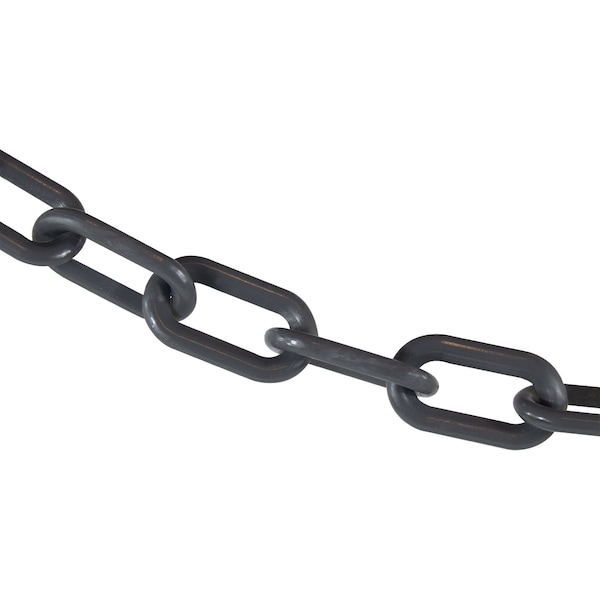2" x 100' Slate Gray Plastic Safety Chain