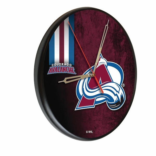 Colorado Avalanche 13" Solid Wood Clock