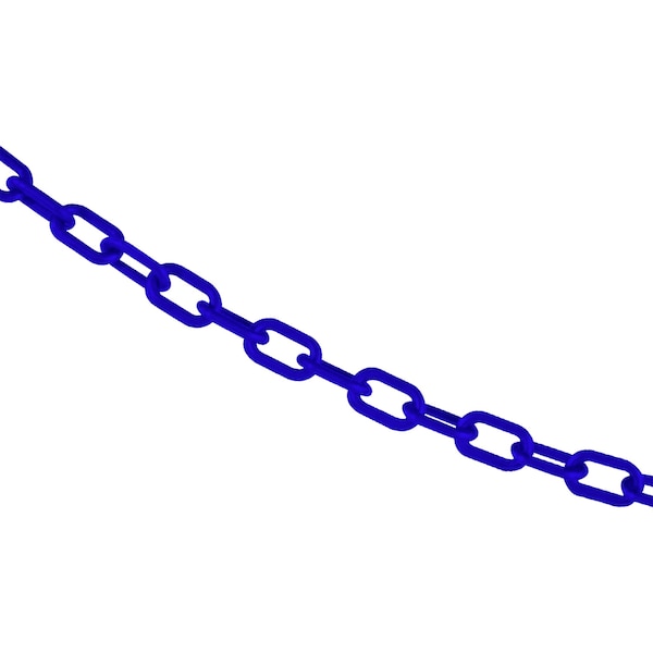 3/4" x 500' Traffic Blue Plastic Safety Chain