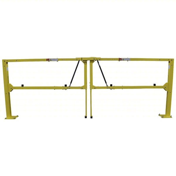 Paired Gate, 108"to168"Adj.Opening, Yellow