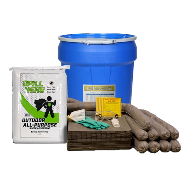 Spill Kit, Outdoor, 30 gal.