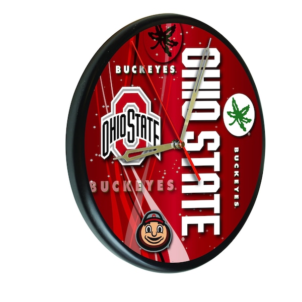 Ohio State University 13" Solid Wood Clock