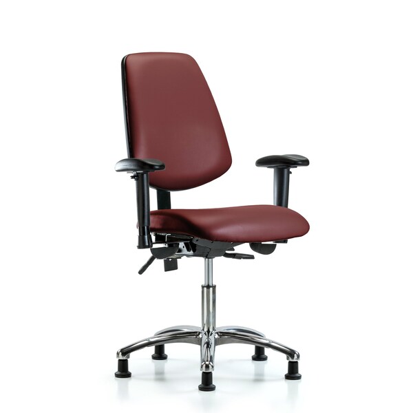 Vinyl Chair, Vinyl, Adjustable Arms