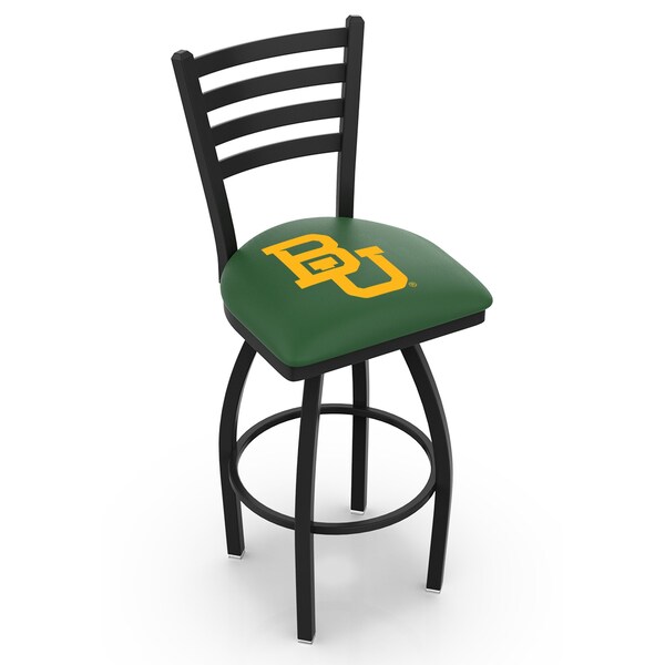 25" Blk Wrinkle Baylor Swivel Bar Stool, Ladder Back