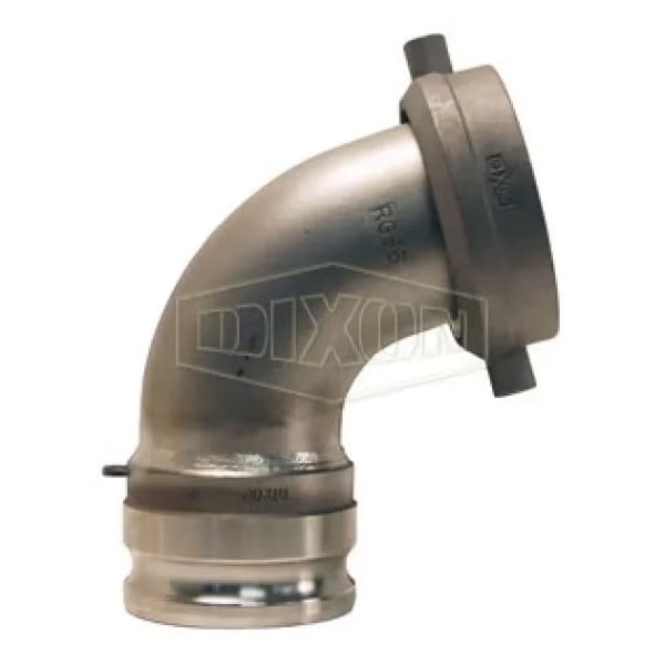 Type A 110Deg Cam and Groove Adapter Elbow, 5 x 4 in, Male Adapter x FNPT, 316 SS, Domestic