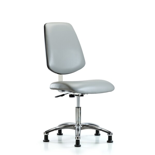 Clean Room Chair 18" to 23" Height, Vinyl, Dove