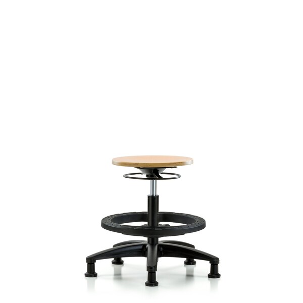 Bench Stool, Med, Wood, BF, Glides