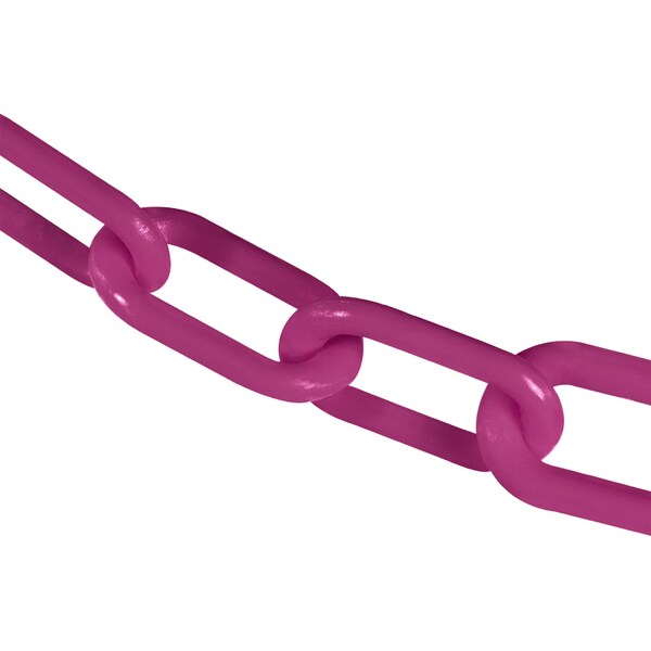 3" x 25' Magenta Plastic Safety Chain