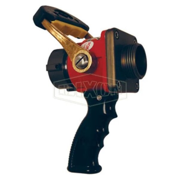 Bolted Style Ball Shut-Off Nozzle with Pistol Grip, 1-1/2 in Inlet, Aluminum Body, Import