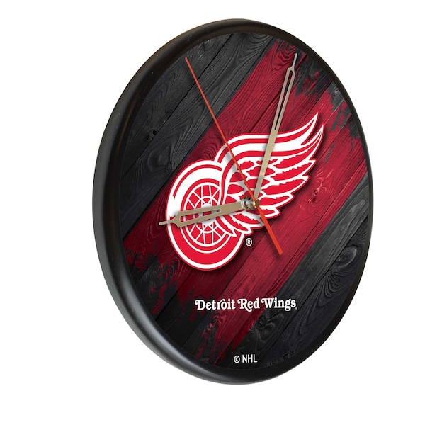 Detroit Red Wings 13" Solid Wood Clock