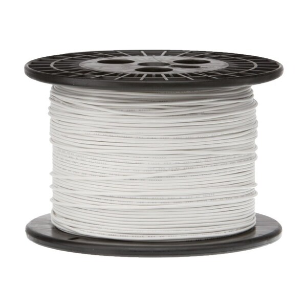 20 AWG Gauge UL1061 Stranded Hook Up Wire, 300V, 0057 Diameter, White, 1000 ft Length