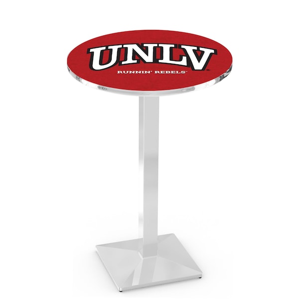 42" Chrome UNLV Pub Table, 36" dia. Top