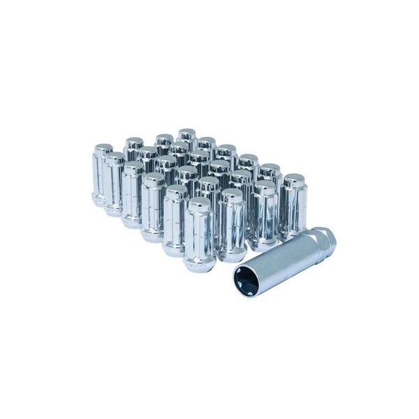 6 Lug Kit 14 Millimeter X 15 Thread Size 60 Degree Conical Spline Drive Spline Drive