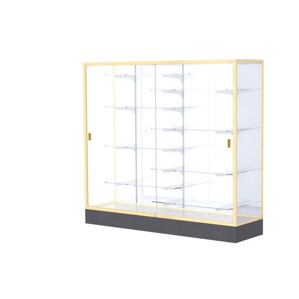 Colossus Display Case 72x66x20, White, Champange