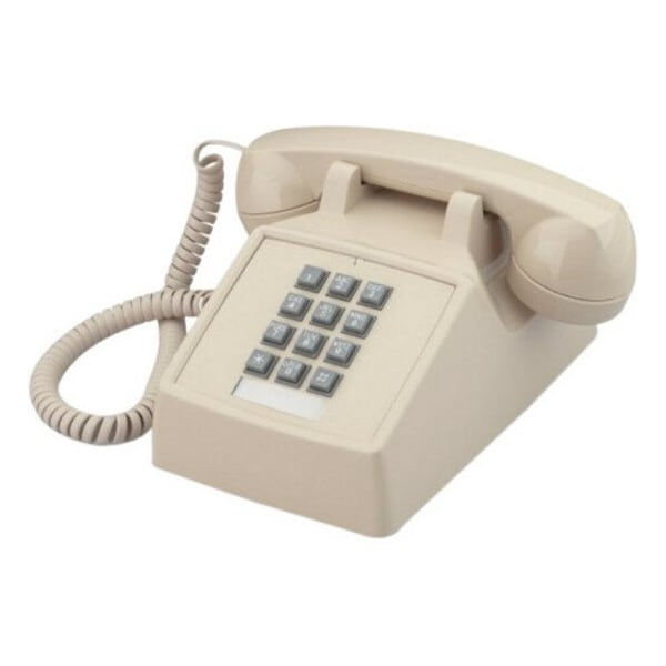 Cortelco 250045VBA20M Standard Phone - Brown - 1 x Phone Line - Hearing Aid Compatible