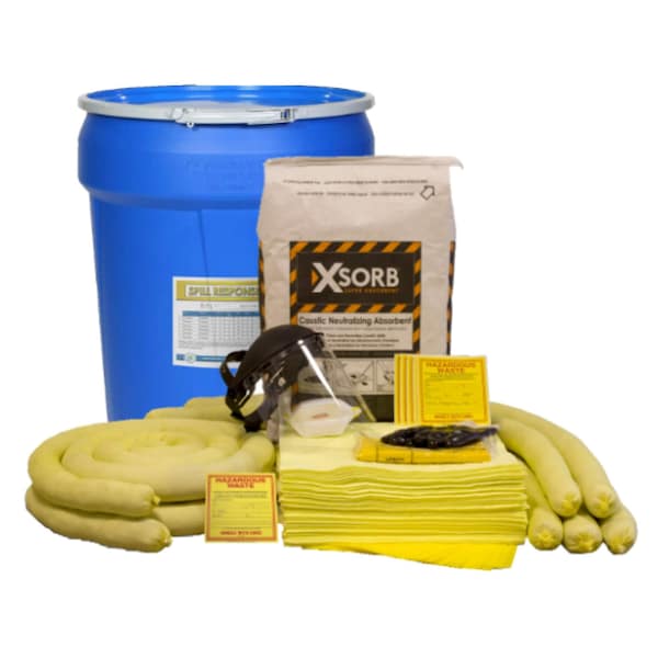 Spill Kit, Caustic Neutraliz, 30 gal.
