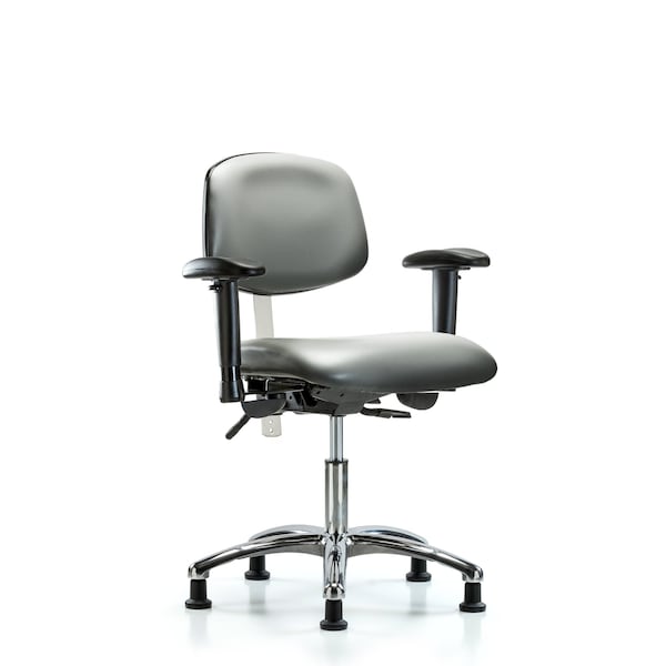 Vinyl Clean Room Chair, Adjustable Arms