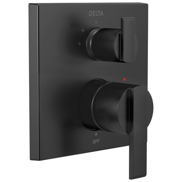 Ara Angular Modern Monitor 14 Series Valve Trim with 3-Setting Integrated Diverter