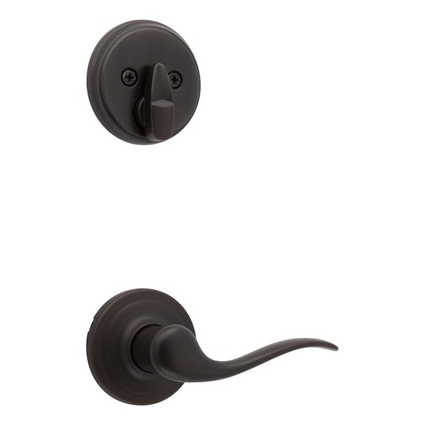 Right Hand Single Cylinder Interior Tustin Lever Trim Venetian Bronze Finish