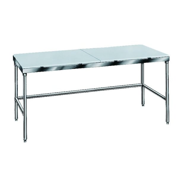 Poly-Top Work Table 108 in.W x 24 in.D 5/8 in. thick Poly-Vance top