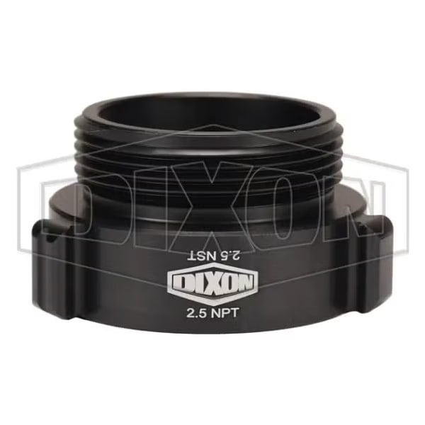 Style N37 Rocker Lug Hydrant Adapter, 2-1/2 in, FNPT x Male NST NH Connection, Aluminum, Hardcoat