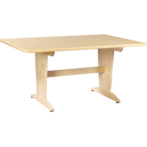 Rectangle Art/Planning Table, 60" W, 26" H, Birch
