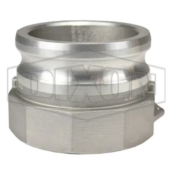 Vent-Lock Safety Type A Cam and Groove Adapter, 4 in, Adapter x FNPT, Aluminum