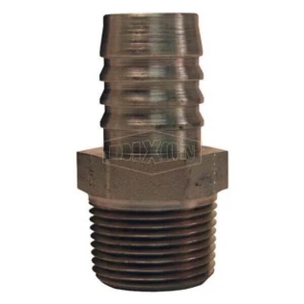 Suction and Return Line Hydraulic Swivel Stem, 3/4-14 x 3/4 in Nominal, MNPT x Hose Barb, Steel, Dom