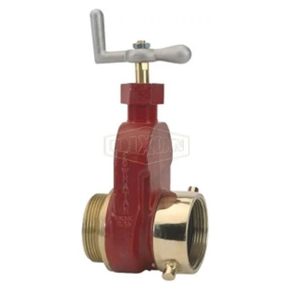 Single Hydrant Gate Valve with Speed Handle, 2-1/2 in Nominal, 175 psi Pressure, Cast Brass Body