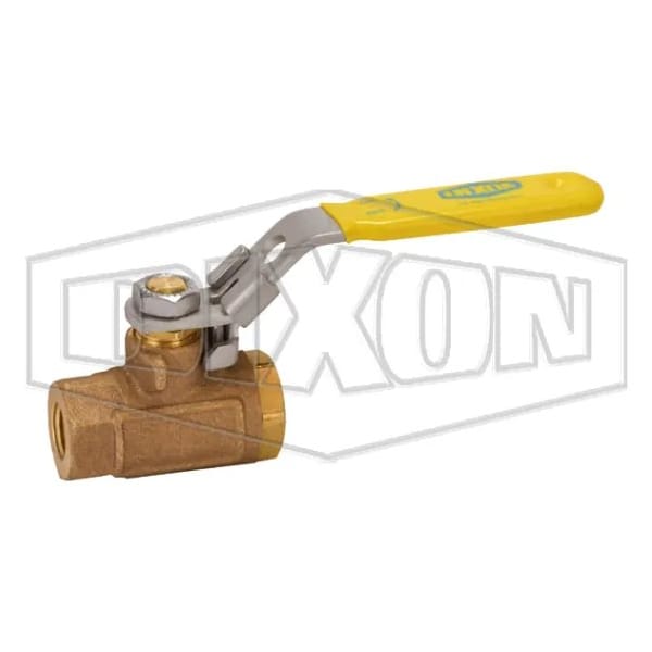 Safety Vented Ball Valve, 1/4 in Nominal, FNPT End Style, RTFE Seat/Stuffing Box Ring Softgoods, Dom