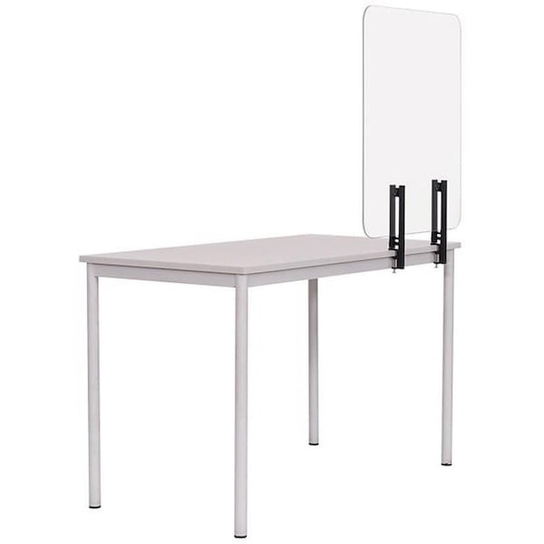 Protector Frameless Glass Desktop Panel With 48''x36''