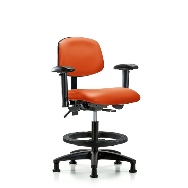 Chair, Vin, Med Bench, AA BF Glides, Orange, 6-Way Adjustable, 22" to 29" Height, Orange Kist