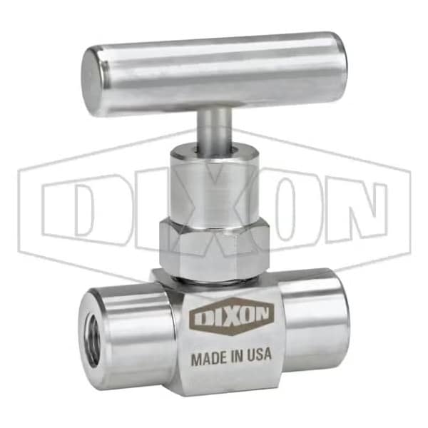 Mini Needle Valve, 1/8-27 Nominal, FNPT End Style, 316 SSss Steel Body