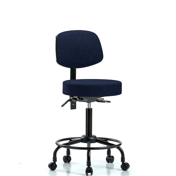 Ben Stool, Med, Fab, Bk, RT, Tilt, Cast, Nav