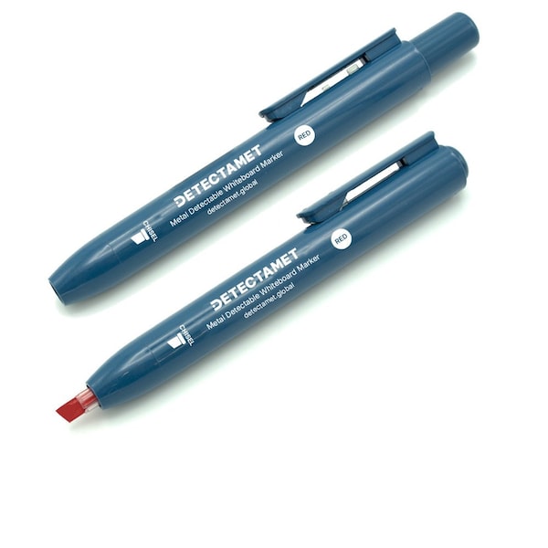 Detectable Dry Erase Marker Set, Round Barrel, PK10