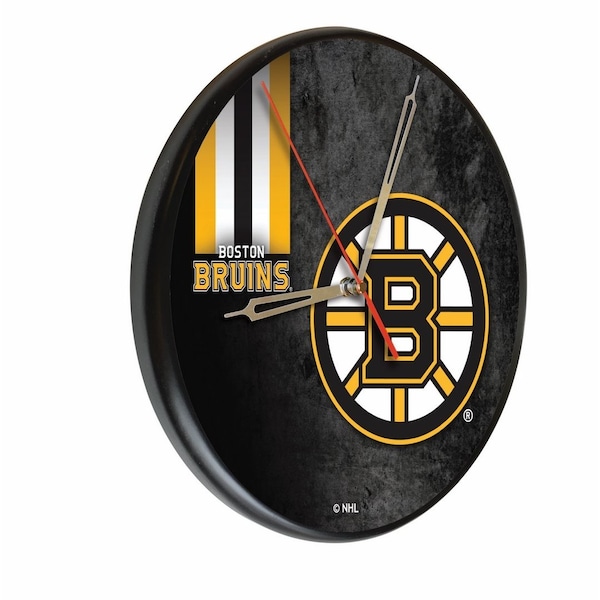 Boston Bruins 13" Solid Wood Clock
